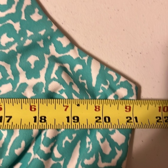 Ruby Road maxi sleeveless dress , aqua/ yellow. XL - Picture 4 of 4